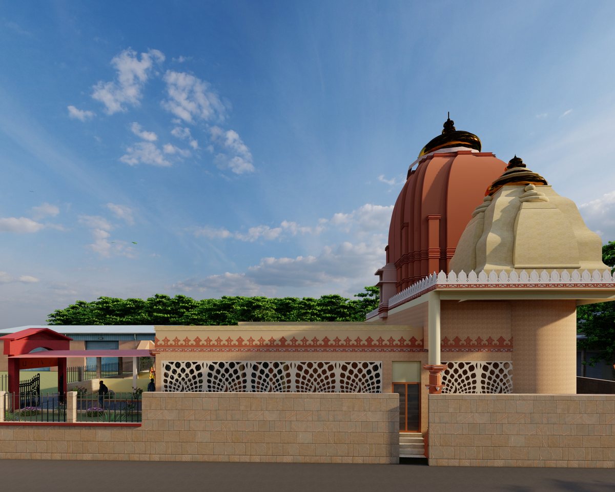 Shiv Mandir — shikhara on the raised plinth