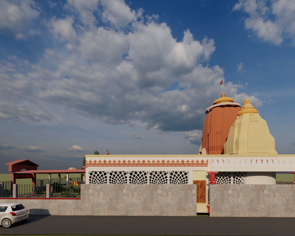 Shiv Mandir — side elevation