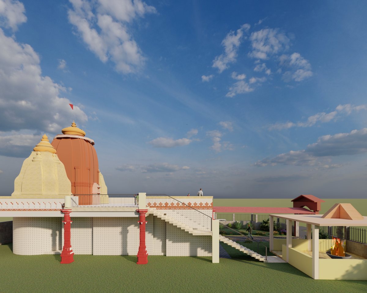 Shiv Mandir — side elevation