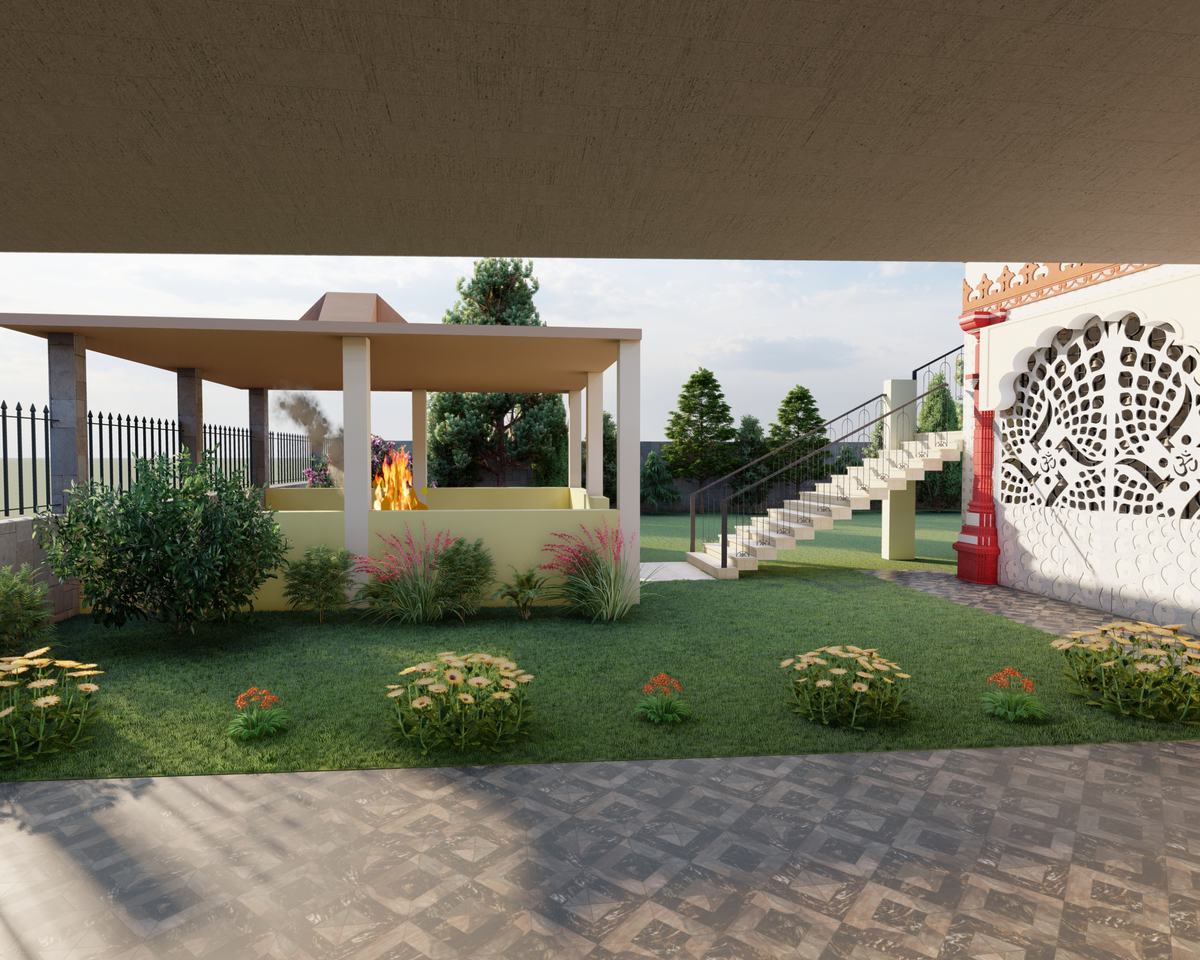 Shiv Mandir — hawan kund pavilion